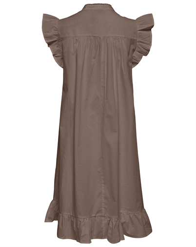 Only - OnlAdda V-neck Kjole - Brown Lentil